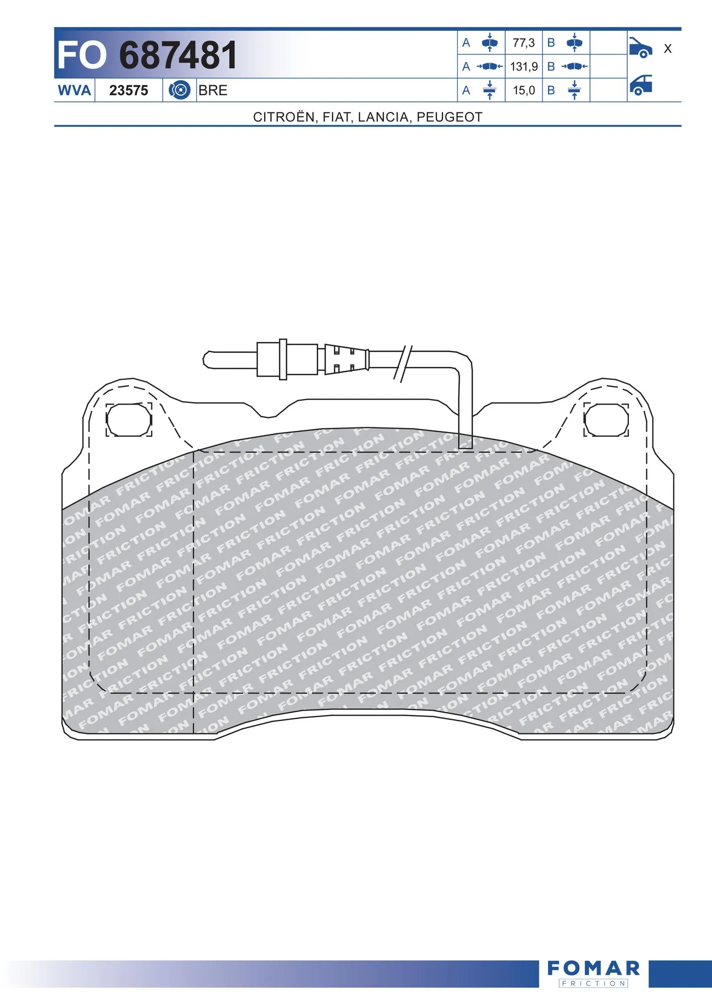 Brake Pad Set, disc brake